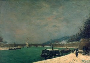 Pont de Jena, 1875 Yakınında Seine. by Paul Gauguin