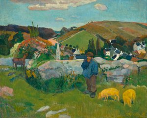 Domuz Çobanı, 1888 by Paul Gauguin