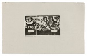 Üç Kişi, Bir Maske, Bir Tilki ve Bir Kuş, Le sourire için başlık by Paul Gauguin