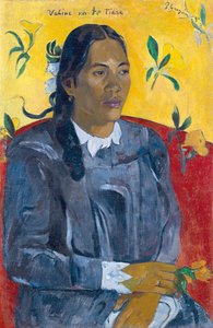 Çiçek Kadını Çiçek Olan Kadın. by Paul Gauguin