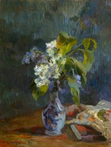 Çiçek vazosu by Paul Gauguin