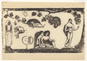 Kadınlar, Hayvanlar ve Yeşillik by Paul Gauguin