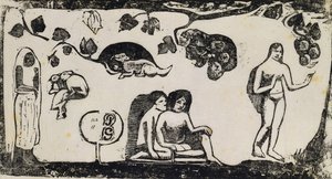 Kadınlar, Hayvanlar ve Yapraklar; Kadınlar, Hayvanlar ve Yapraklar, 1895-1903 by Paul Gauguin
