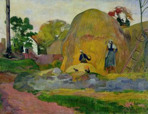 Sarı Saman Yığınları veya Altın Hasat, 1889 by Paul Gauguin
