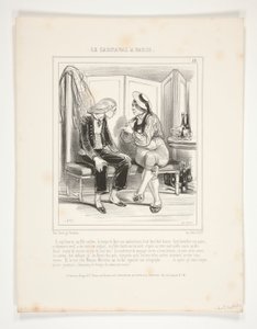 saat yedide kızım kalkar by Paul Gavarni