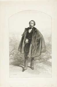 Alfred de Musset by Paul Gavarni