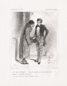 Paris saçmalığı: Ah! Mösyö Radiguet, 1847. by Paul Gavarni