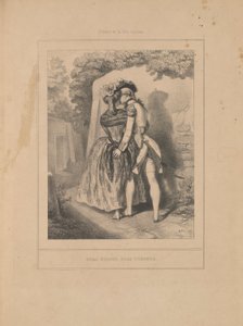 Mahrem Yaşam Sahneleri dizisinden kol kola by Paul Gavarni