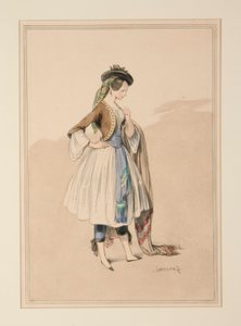 Moreau tarafından yürütülen GAVARNI COSTUME, by Paul Gavarni