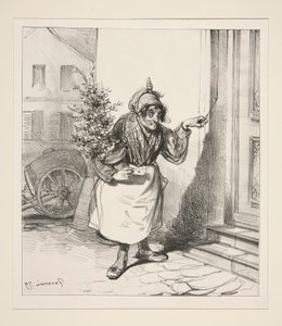 Sevgili meleğim aşkım seni gönderiyor by Paul Gavarni