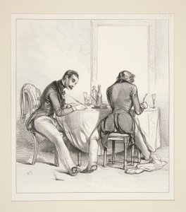 Çift giriş izni. (Bu kelimenin üzeri çizili) sevgili Adele'imiz by Paul Gavarni