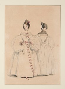 AKŞAM. Müslin ve gazlı bez-florence elbiseler, by Paul Gavarni