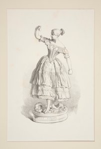 Fanny Elssler. by Paul Gavarni