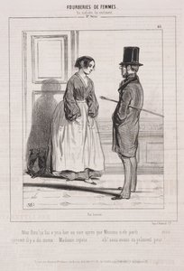 Kadınların Aldatmacaları: Duygu Konusunda, 1842. by Paul Gavarni