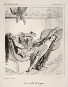 Nazik Burjuva Adamlar. by Paul Gavarni
