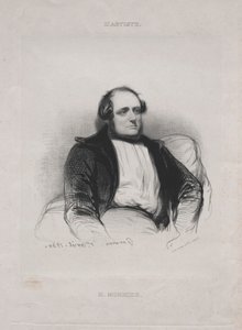 Henri Bonaventure Monnier, 1840. by Paul Gavarni