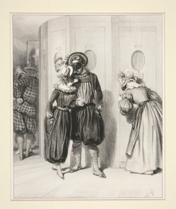 KUTULARIN KORİDORU gece yarısı. by Paul Gavarni