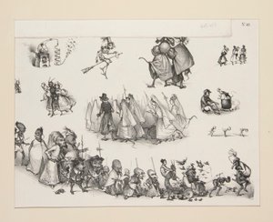 şeytanın alayı by Paul Gavarni