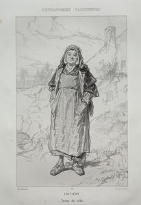 Sütçü kız by Paul Gavarni