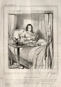 Aktrisler: Küçük gün doğumunda..., 1843. by Paul Gavarni