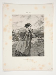 Kadın Sanatçılar / Bayan Marie de N by Paul Gavarni