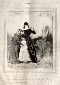Loretteler, 1842. by Paul Gavarni