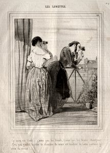 Loretteler, 1842. by Paul Gavarni