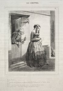 Loretteler, 1842. by Paul Gavarni