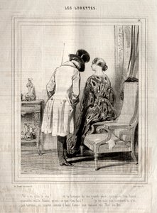 Loretteler, 1842. by Paul Gavarni