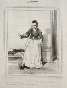 Loretteler, 1842. by Paul Gavarni