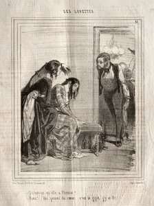 Loretteler, 1842. by Paul Gavarni