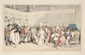 maskeli balo. Gavarni tarafından 1828, 1829 ve 1830