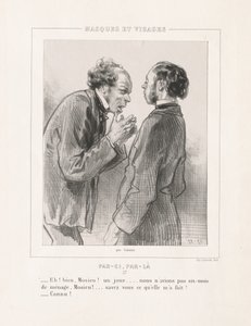 Maskeler ve Yüzler: Burada, Orada by Paul Gavarni
