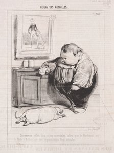 Madalyaların Tersi, 1842. by Paul Gavarni