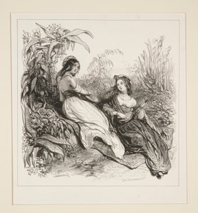 Altı Küçük Salon İkilisi by Paul Gavarni