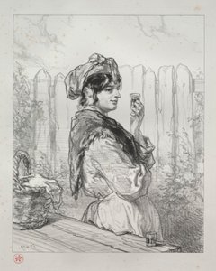 Brandi Şeftali. by Paul Gavarni