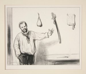 Bir Parşömen, Bir Kılıç, Bir Şaka by Paul Gavarni