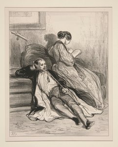Yeni bir romantizm, genç bir aşk by Paul Gavarni