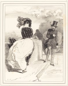 "Şu pudibone madenlerinden biri" by Paul Gavarni