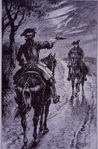 Dick Turpin yol arkadaşı Tom King ile tanışıyor (gravür)