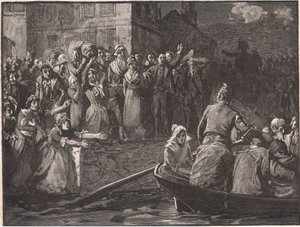 Toulon AD 1793'ten kraliyet yanlılarının geri çekilmesi by Paul Hardy