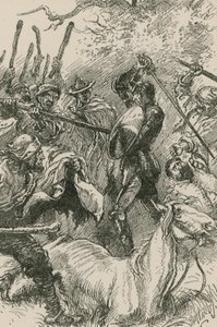 Kendilerine bu şekilde kaba davranıldığını gören Yangueliler, kendilerini kaldıraçlarına ve yük asalarına aldılar. by Paul Hardy