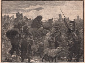 Wellington'lar, MS 1810'da Coimbra'dan geri çekilirler. by Paul Hardy