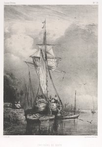 Hatıra Eşyası (No. 78): Altı Deniz Manzarası: Rouen Çevresi by Paul Huet