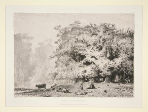 Fontainebleau yakınlarındaki ormanlar by Paul Huet