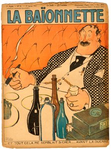 Renklerde Hiciv “La Baionnette”in Kapağı by Paul Iribe