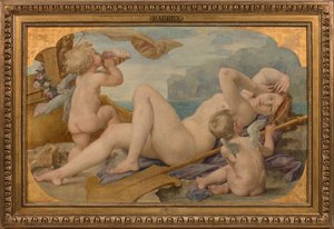 Kibele ve Amphitrite, 1859. by Paul Jacques Aimé Baudry