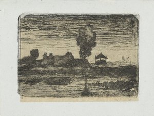 Samanlık ile manzara by Paul Joseph Constantin Gabriel