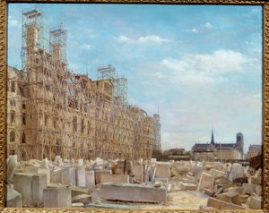 Paris Belediye Binası yeniden inşa ediliyor 1871