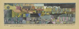 Ah, kalbimin duygularından şüphelenmeye bile tenezzül etmezken acım nasıl daha da şiddetleniyor? by Paul Klee